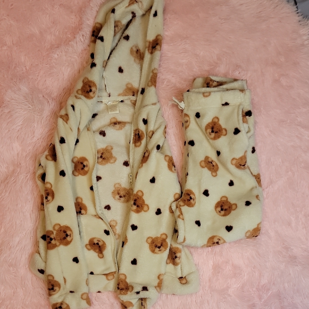 🐻🐻🐻Cozy Teddy Bear Print Pajama Set